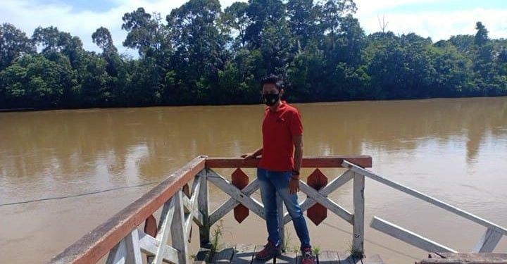 Polsek Seruyan Tengah Cek Debit Air Sungai Seruyan