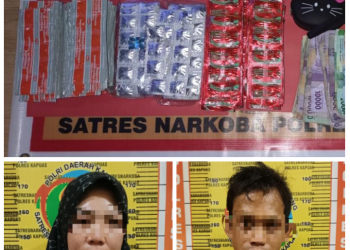 Miliki Obat Terlarang, Dua Warga Tamban Catur Diamankan Polisi