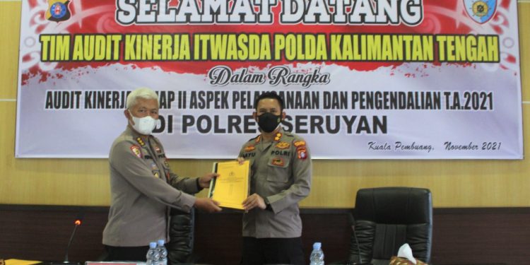 Kapolres Seruyan Pimpin Penutupan Audit Kinerja Tahap II