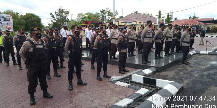 Waka Polres Seruyan Pimpin Apel  Zoom dengan Kapolda Kalteng