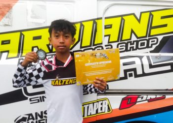 Pembalap Kalteng22, Haikal, Finish Urutan 4 Kejurnas Motocross