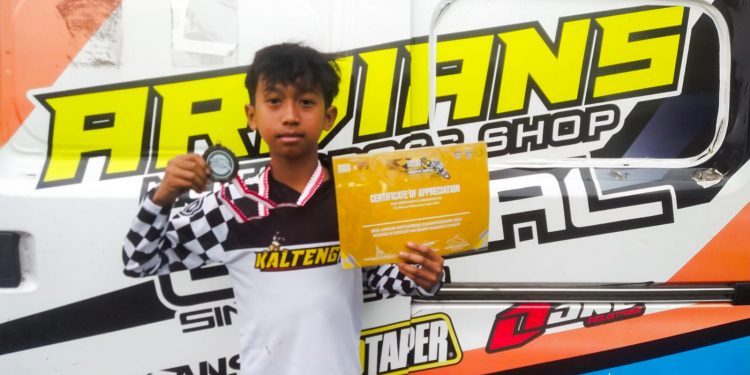 Pembalap Kalteng22, Haikal, Finish Urutan 4 Kejurnas Motocross