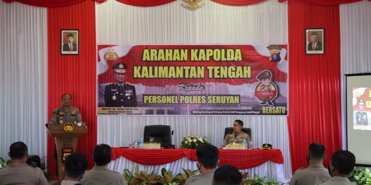 Kapolda Kalteng Beri Arahan Kepada Personil Polres Seruyan
