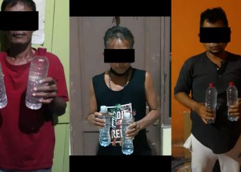 Beredar Tanpa Ijin Polisi Ringkus Tiga Penjual Miras Jenis Arak