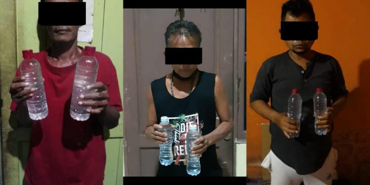 Beredar Tanpa Ijin Polisi Ringkus Tiga Penjual Miras Jenis Arak