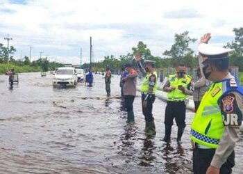 Lagi, Jalan Lintas di Bukit Rawi Terendam Banjir