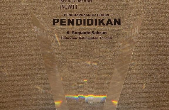 Gubernur Kalteng Sabet Penghargaan Kepala Daerah Inovatif Sektor Pendidikan