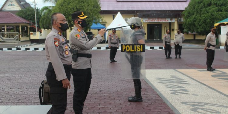 Polres Seruyan Rutin Melakukan Pelatihan Dalmas Untuk Tingkatkan Kemampuan Personel