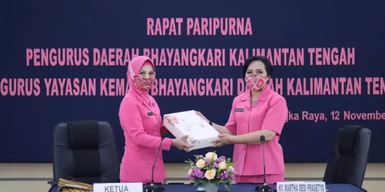 Pengurus Daerah Bhayangkari Kalteng Gelar Rapat Paripurna