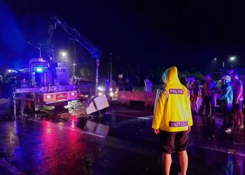 Lagi, Kecelakaan Tunggal di Depan Stadion Tuah Pahoe Palangka Raya