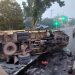 Lagi-lagi, Supir Truk Tabrak Road Barrier Jl Tjilik Riwut