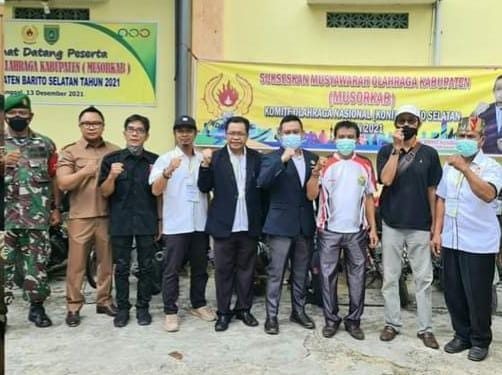 Seluruh Cabor Terima LPj Pengurus KONI Barsel Periode 2017-2021