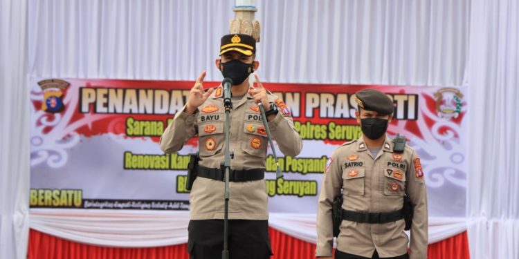 Kapolres Seruyan Pimpin Pembukaan Lomba Keterampilan Satpam