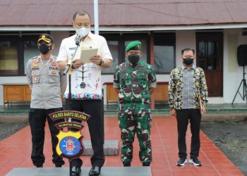 Dandim 1012/Buntok Hadiri Apel Gelar Pasukan Operasi Lilin Telabang 2021