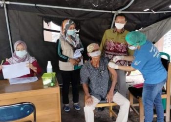 Warga Bereng Bengkel Antusias Ikuti Vaksinasi Covid-19