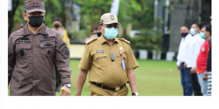 Pj Sekda Kalteng Ikut Apel Gelar Pasukan di Mapolda