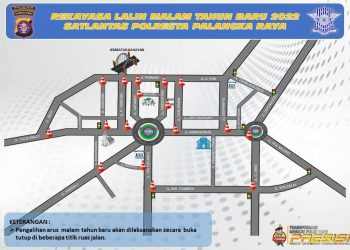 Antisipasi Kerumunan Massa, Sejumlah Ruas Jalan di Palangka Raya Disekat