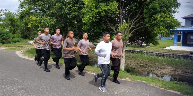 Polres Seruyan Rutin dalam Pengendalian Berat Badan Personel