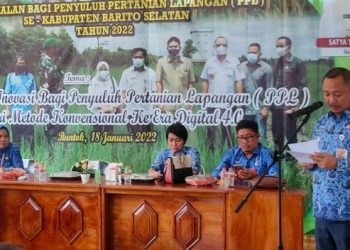 Eddy Raya Buka Pembekalan Penyuluh Pertanian Lapangan Kabupaten Barsel