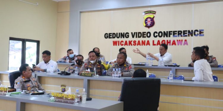 Kapolres Seruyan Pimpin Kegiatan Anev dengan PJU