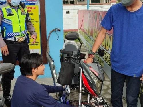 Satlantas Polresta Amankan Pengguna Knalpot Brong