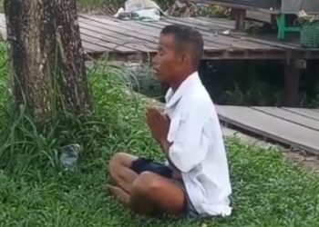 Viral! Video ODGJ Bertapa di Jalan Adonis Samad Palangka Raya