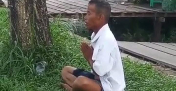 Viral! Video ODGJ Bertapa di Jalan Adonis Samad Palangka Raya