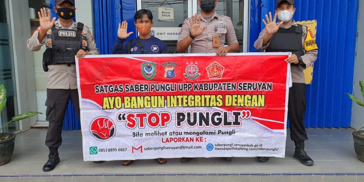 Berantas Pungli, Polsek Hanau gencar Sosialisasikan Saber Pungli