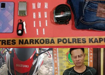 Miliki Sabu 3,91 Gram, MT Diamankan Satresnarkoba Polres Kapuas