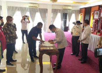 Pemkab Murung Raya Tandatangani Nota Kesepahaman (MoU) dengan 32 Media