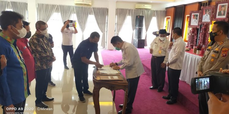 Pemkab Murung Raya Tandatangani Nota Kesepahaman (MoU) dengan 32 Media