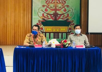 Kepala Dislutkan Prov. Kalteng Sambut Kedatangan Kepala Diskan Kabupaten Kobar