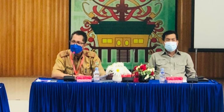 Kepala Dislutkan Prov. Kalteng Sambut Kedatangan Kepala Diskan Kabupaten Kobar
