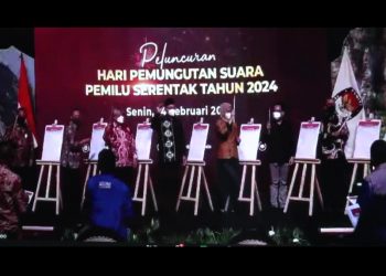 KPU-RI Launching Hari Pemungutan Suara Pemilu Tahun 2024