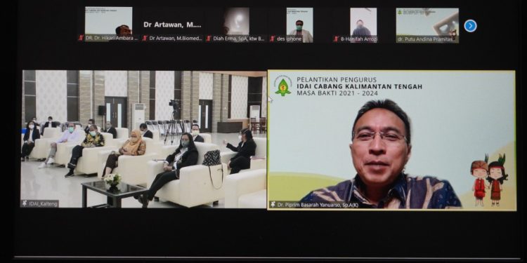 Pengurus IDAI Cabang Kalimantan Tengah Masa Bakti 2021-2024 Resmi Dilantik