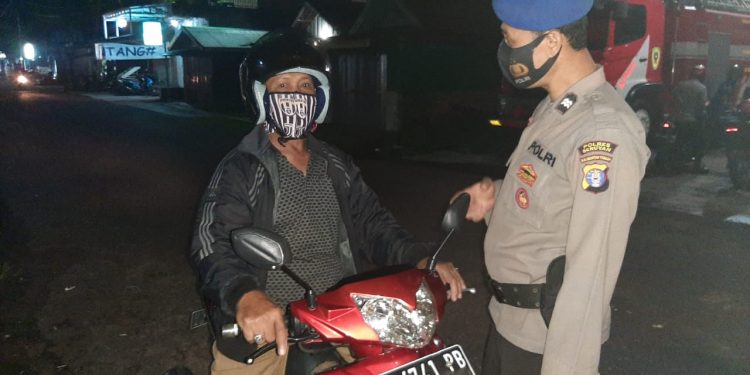 Satpolairud Polres Seruyan Sosialisasi Protokol Kesehatan