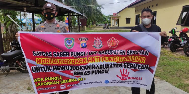 Polsek Seruyan Hilir Gencar Sosialisasikan Saber Pungli