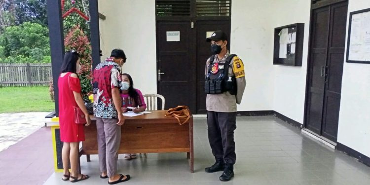 Berikan Rasa Aman, Polsek Seruyan Hulu Amankan Ibadah Hari Minggu