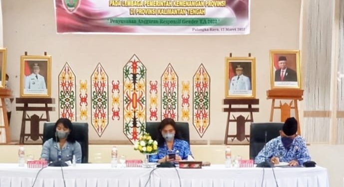 Plt. Kepala Dinas P3APPKB Kalteng Buka Kegiatan Pelembagaan Pengarusutamaan Gender Pada Lembaga Pemerintah Kewenangan Provinsi