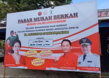 Pasar Murah Berkah Yang Digelar Agustiar Sabran di Sampit Sediakan 1.500 Paket