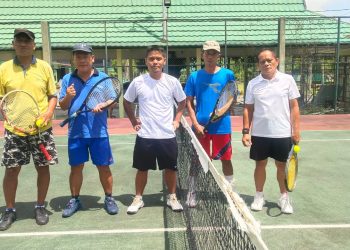 Pertandingan Tenis Lapangan Fun Game LPMP Jilid 2 Digelar, Pasangan Abdul Hamid – Harno Raih Juara I