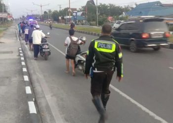Berantas Aksi Balap Liar, Polresta Palangka Raya Amankan 10 Motor
