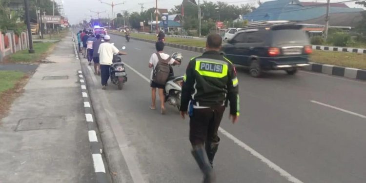 Berantas Aksi Balap Liar, Polresta Palangka Raya Amankan 10 Motor