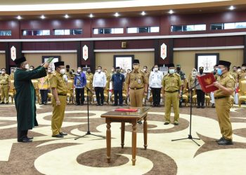 Gubernur H. Sugianto Lantik Nuryakin Jadi Sekda Kalteng
