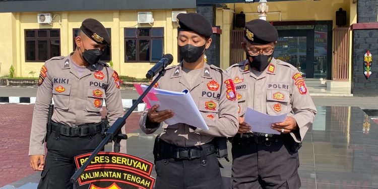 Sat Samapta Polres Seruyan Berikan Materi  Pelatihan Dalmas dan Raimas