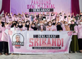 Ratusan Srikandi di Kalteng Dukung Ganjar Presiden 2024