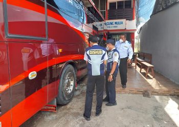 Dishub Kalteng Laksanakan Pengecekan dan Pembinaan Terhadap Kesiapan Angkutan Mudik Lebaran Idulfitri 1443 H/2022 M