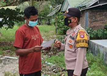 Polsek Seruyan Hilir Sosialisasikan Larangan Membakar Lahan