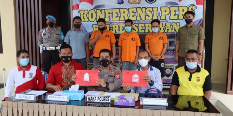 Satresnarkoba Polres Seruyan Musnahkan Barang Bukti Shabu