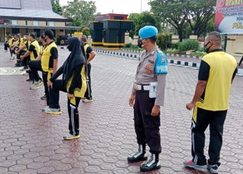 Propam Awasi Anggota Polri Olah Raga Pagi